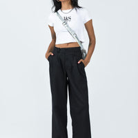 Mertyl Asymmetric Pants Black