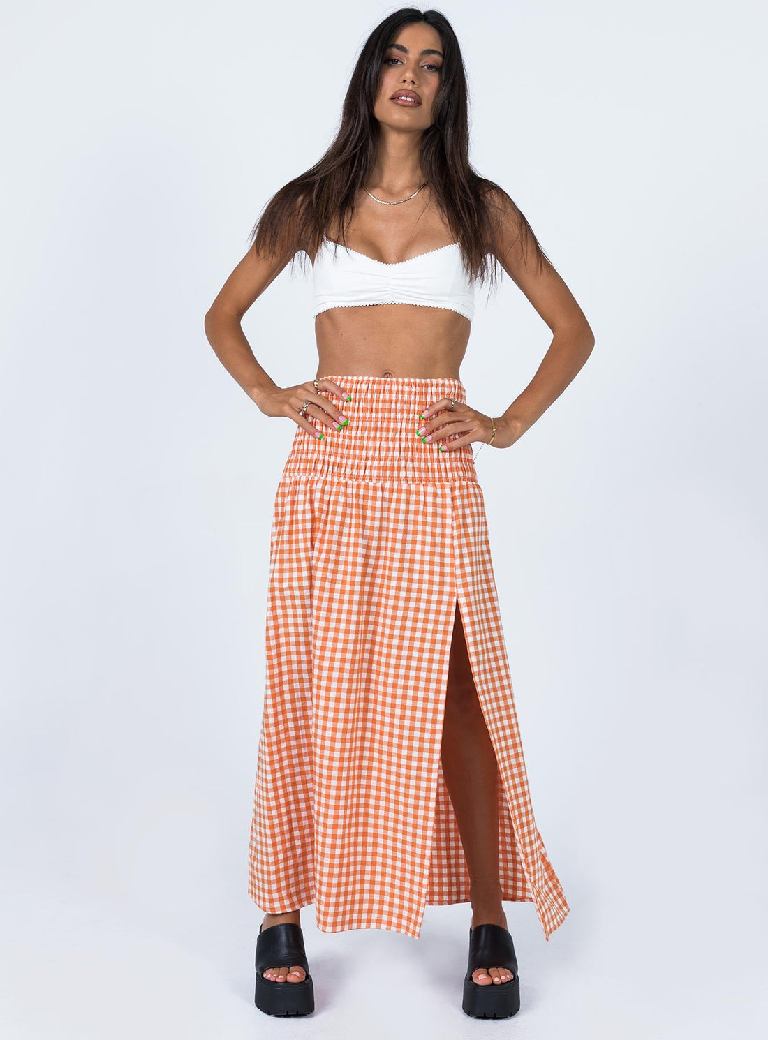 Jamilla Maxi Skirt Orange