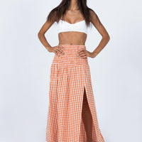 Jamilla Maxi Skirt Orange