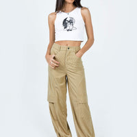 City Loop Cord Pants Beige