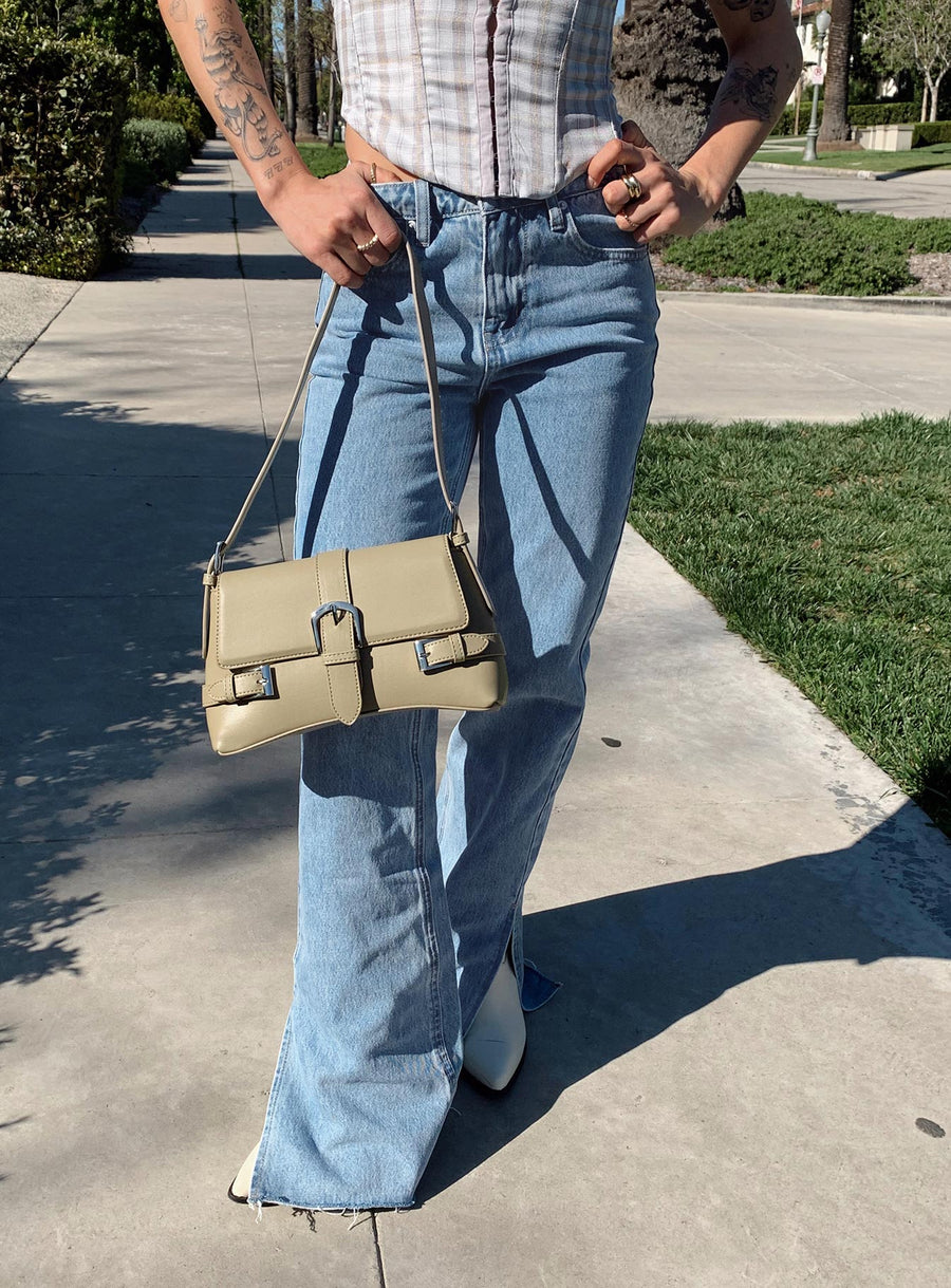 Camilu Split Hem Jeans Denim
