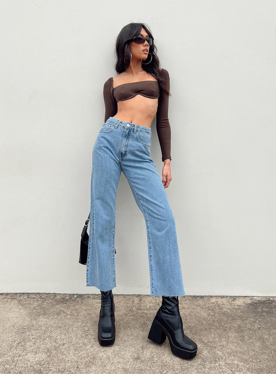 Damika Wide Leg Denim Jeans