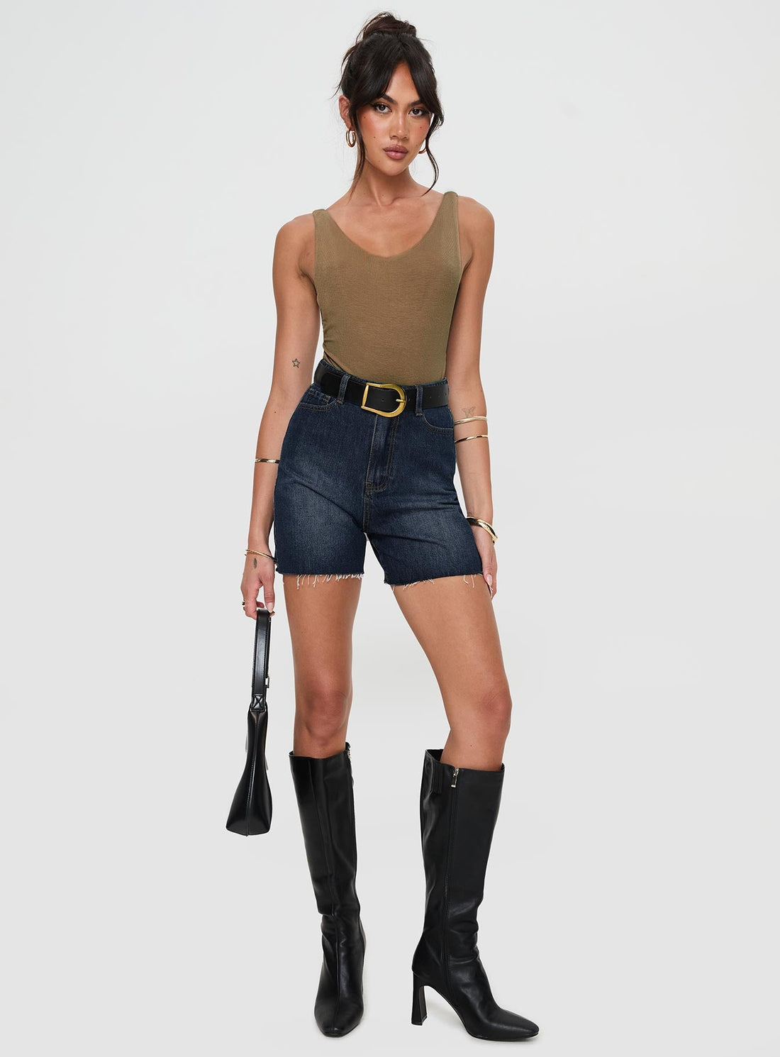 Impala Shorts Mid Wash Denim