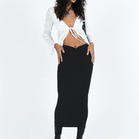 Hatcha Midi Skirt Black