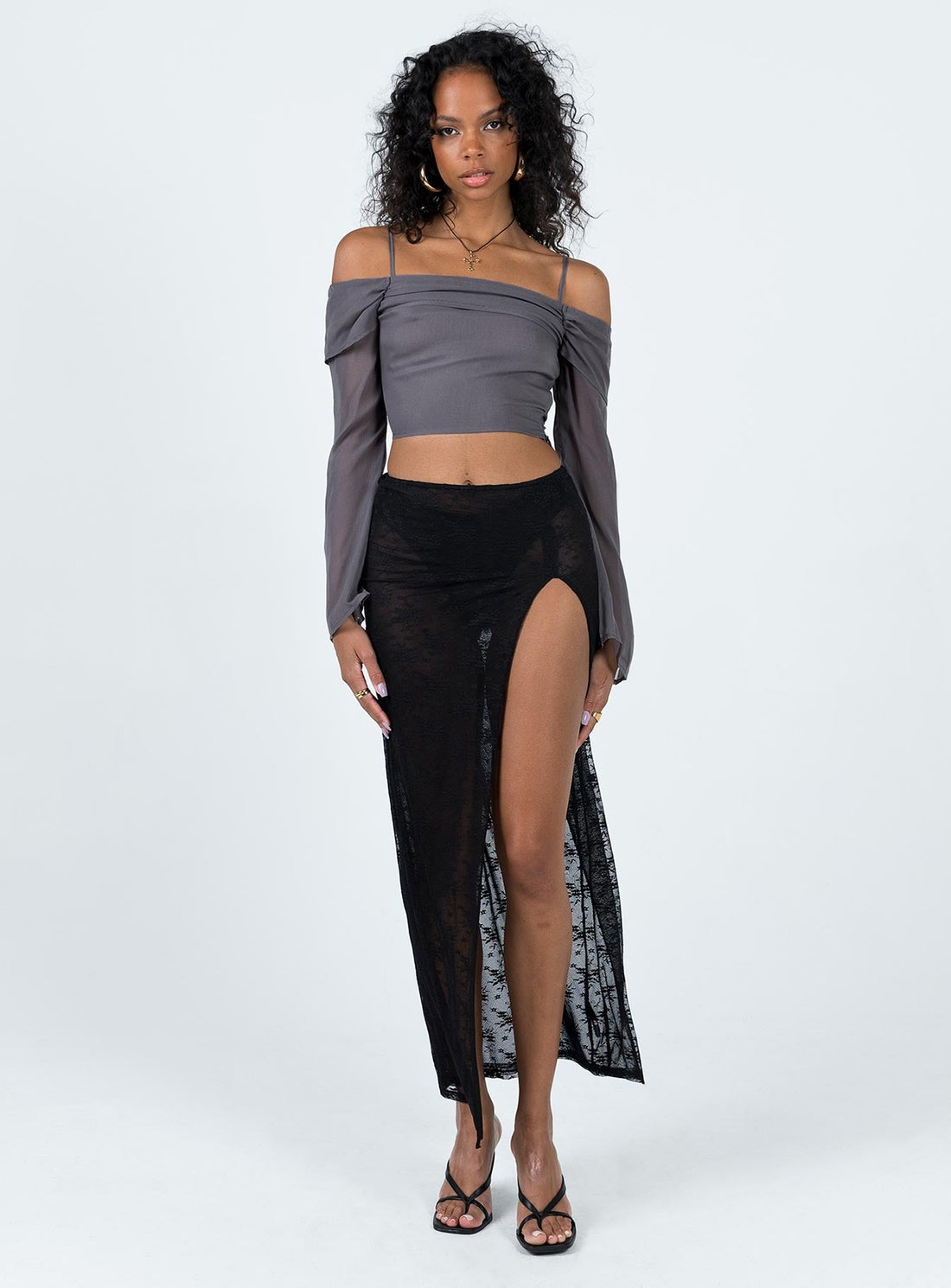 Uno Maxi Skirt Licorice