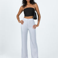 Croft Pants Silver Glitter
