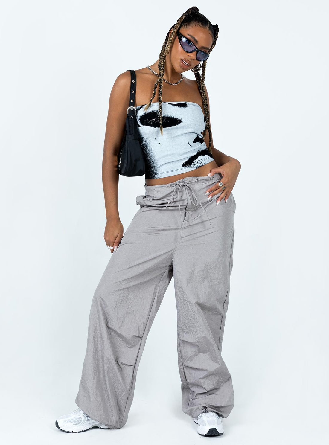 Austin Parachute Pants Grey