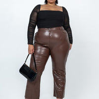 Love Lies Pants Brown Curve