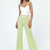 Santa Monica Knit Pants Green