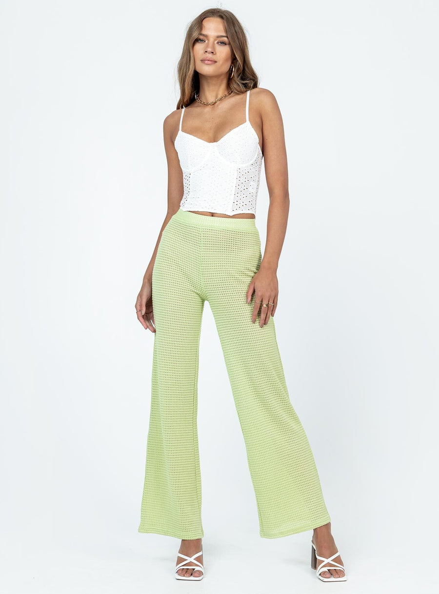 Santa Monica Knit Pants Green