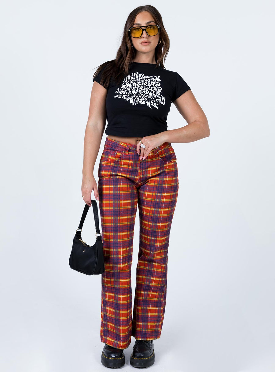 The Ragged Priest Register Pant Denim Multi