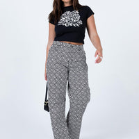 Motel Parallel Jeans Optic Square Black / White