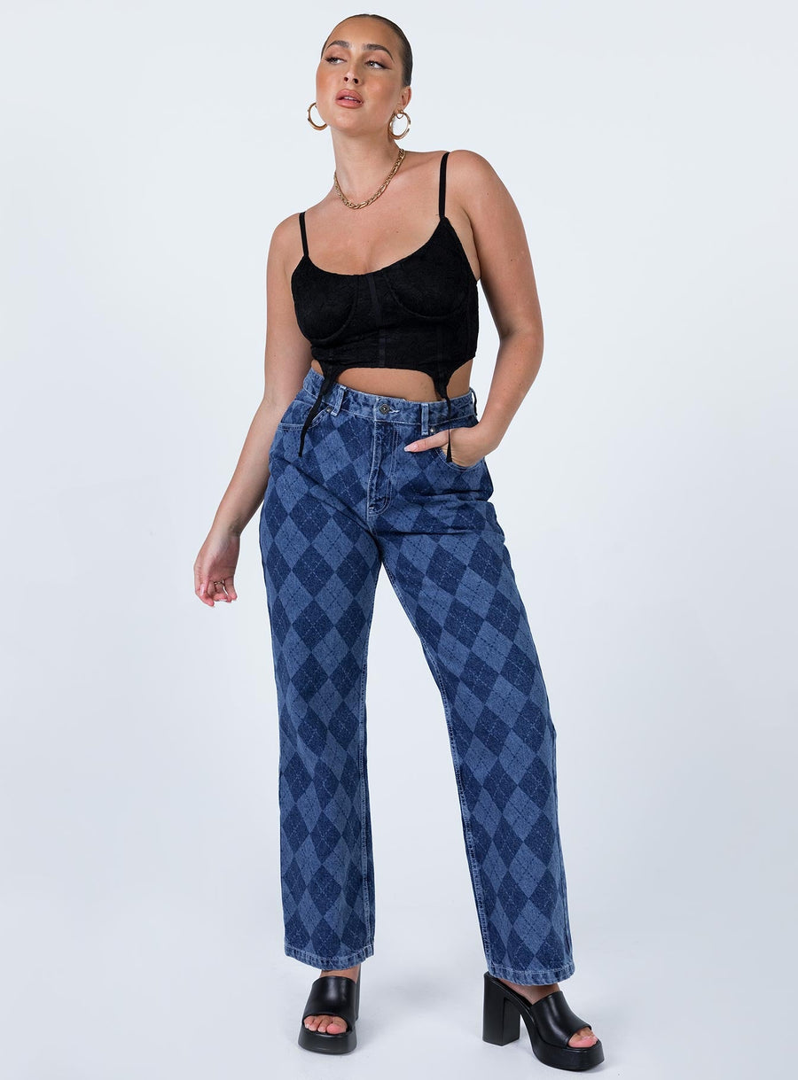 The Ragged Priest Detention Mid/Light Blue Jeans Denim