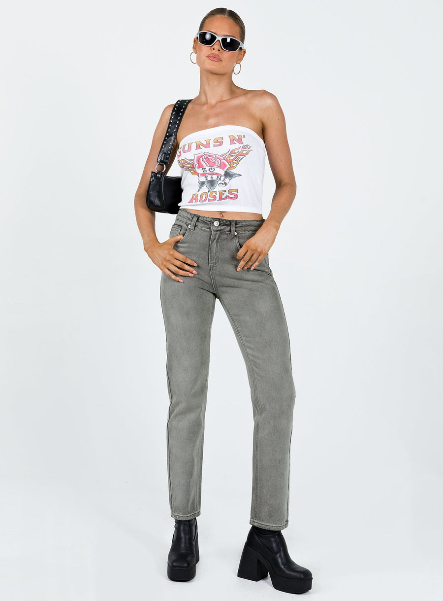 Tangmere Mid Rise Slim Jeans Grey