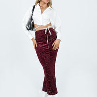 Tomkins Burn Out Midi Skirt