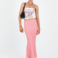 Jaynee Maxi Skirt Pink