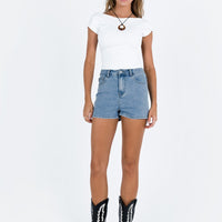 Raymer Shorts Mid Wash Denim