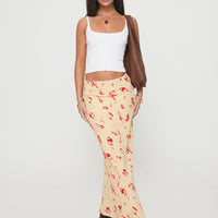 Mangoes Maxi Skirt Cream
