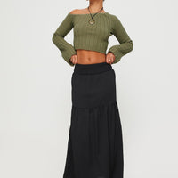 Dion Maxi Skirt Black