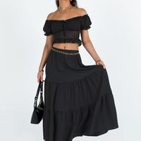 Hale Midi Skirt Black