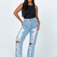 Nugal Ripped Denim Jeans