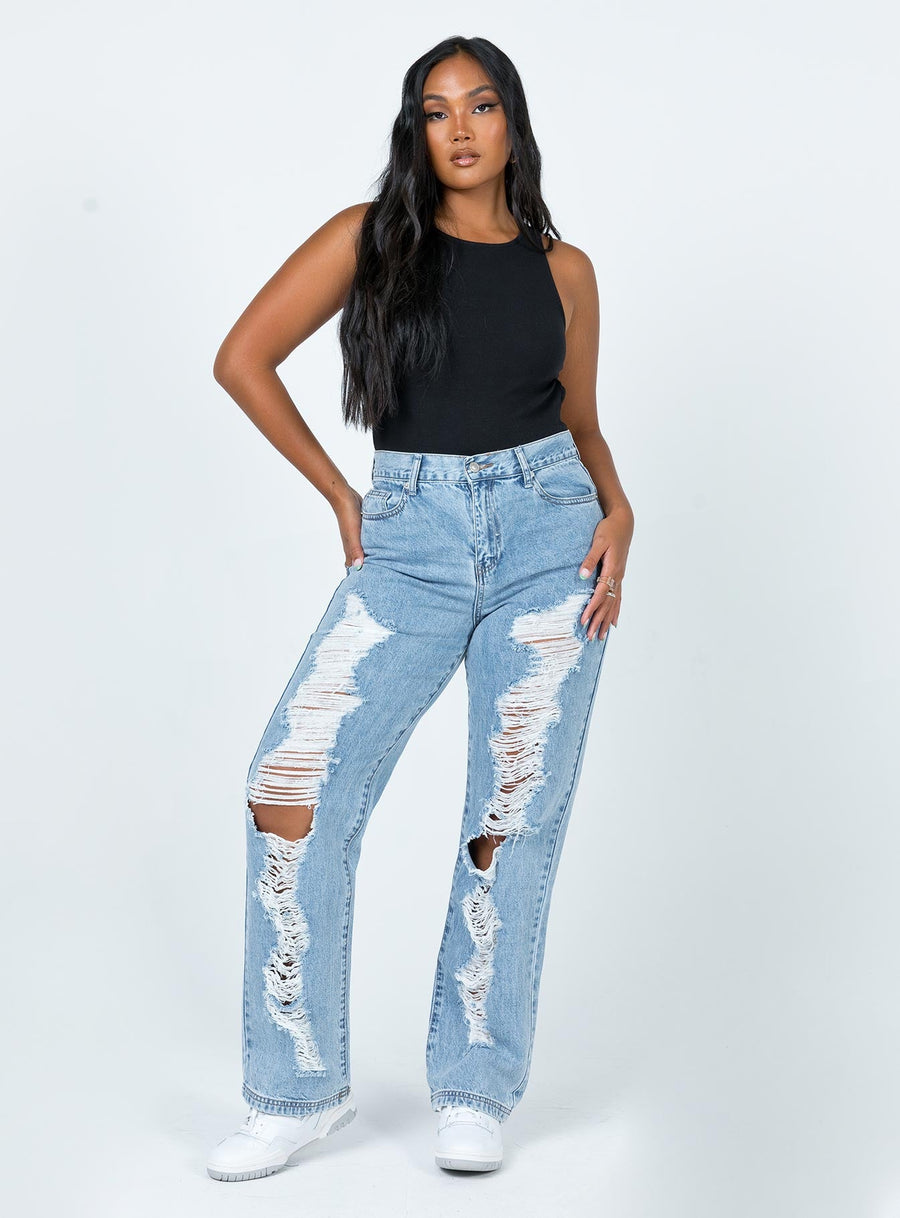 Nugal Ripped Denim Jeans