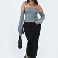 Motel Widya Skirt Panama Black