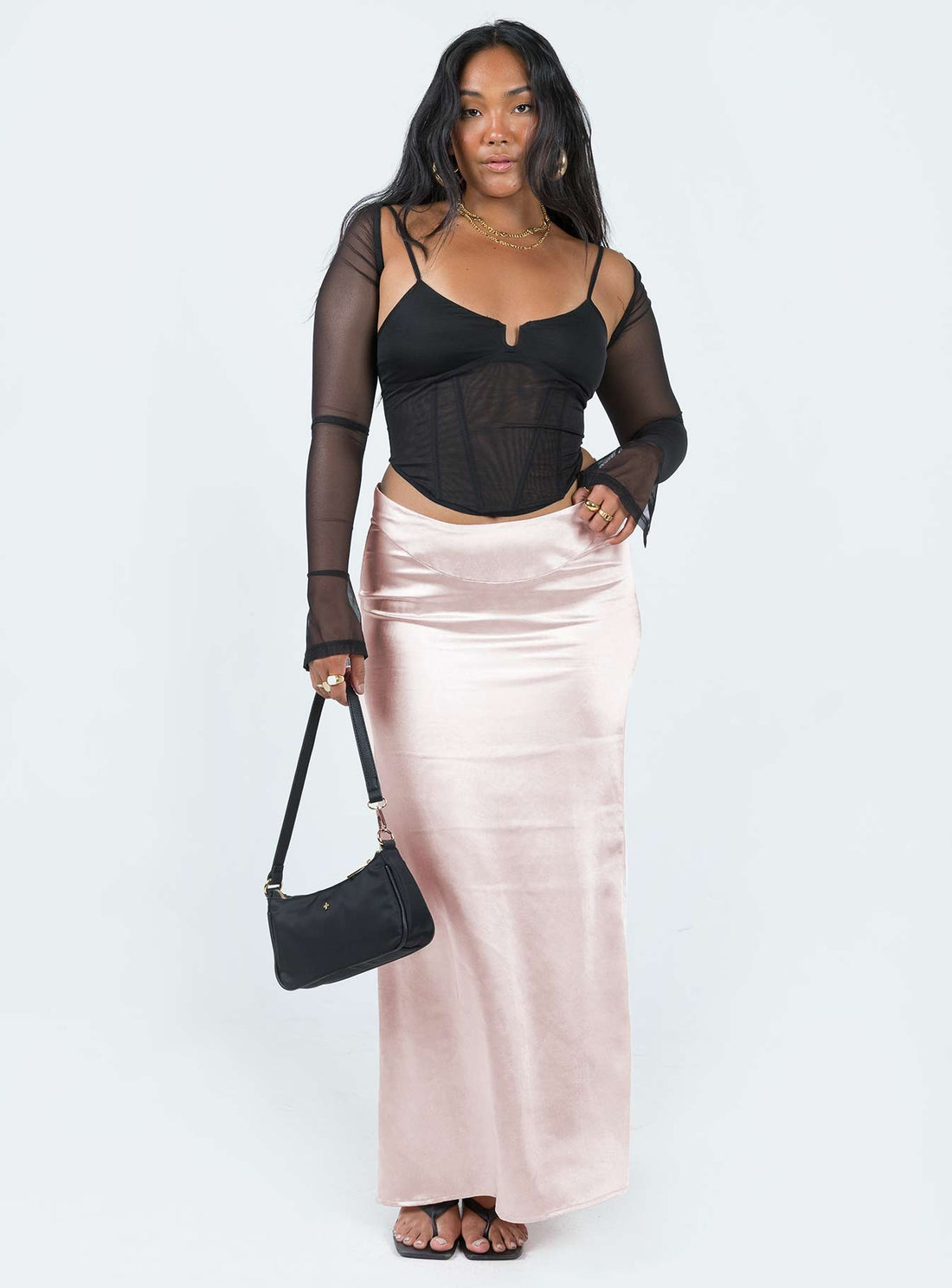 Promenade Maxi Skirt Pink