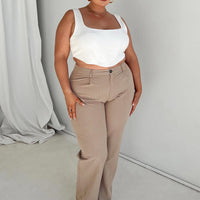 Titius Pants Beige Curve
