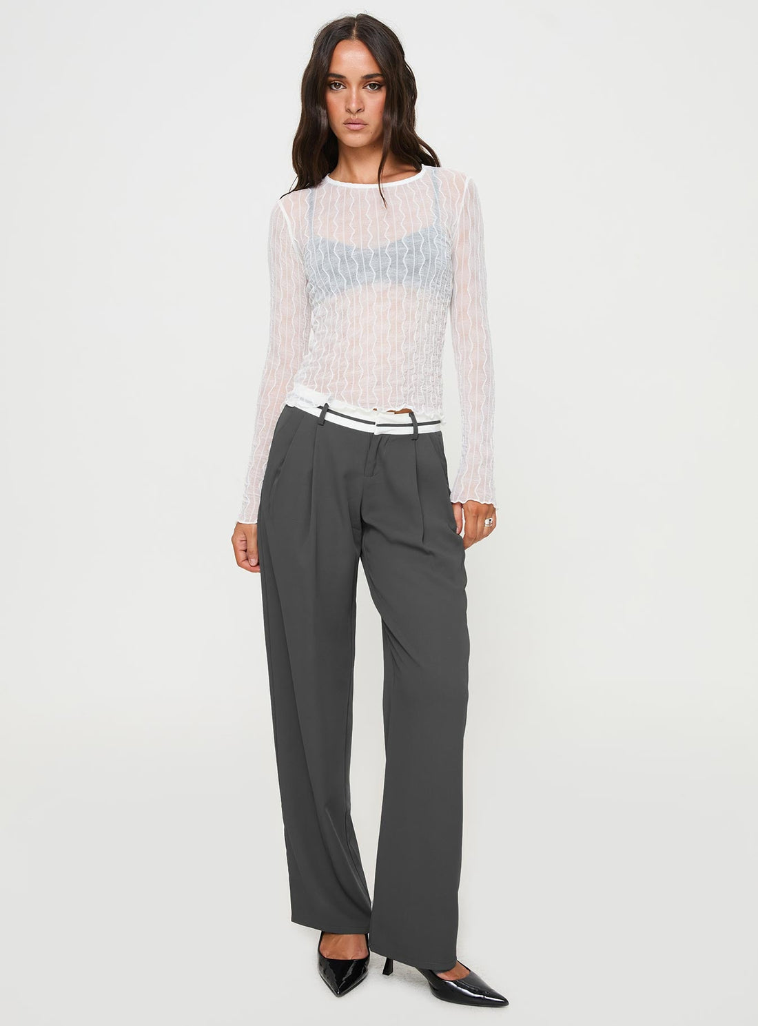 Tennent Low Waist Pants Slate