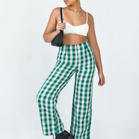 Euros Pants Green Tartan