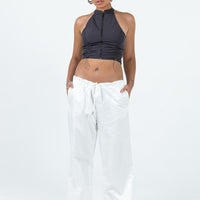 Harran Parachute Pants White
