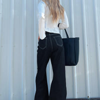 Boorala Wide Leg Jeans Dark Wash Denim