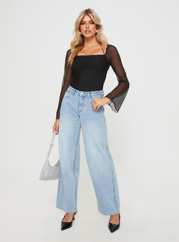 Maryanne Mid-rise Relaxed Jeans Light Wash