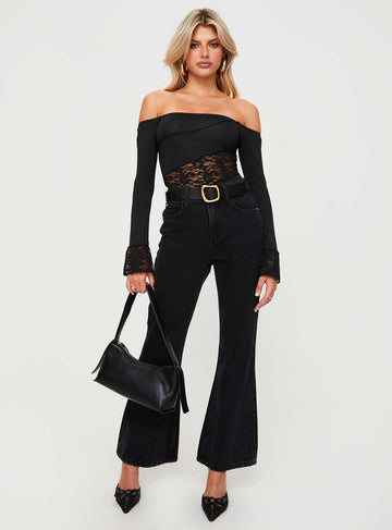 Cabarita Lounge Denim Jeans Washed Black