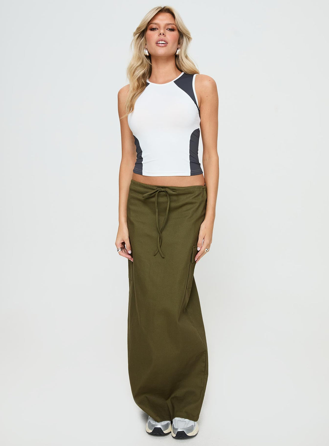 My Girl Maxi Skirt Olive