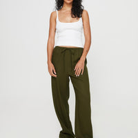 Breeta Drawstring Pants Olive