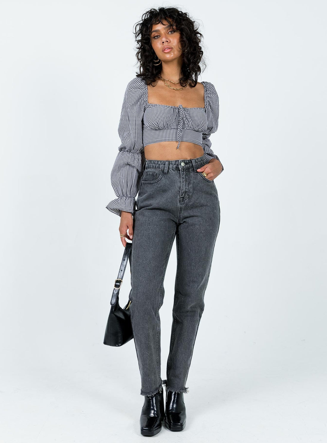 Connecticut Straight Leg Jeans Washed Black