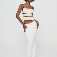 Meredith Maxi Skirt White