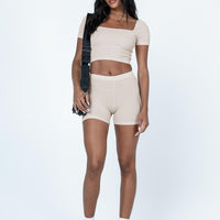 Catarina Bike Shorts Beige