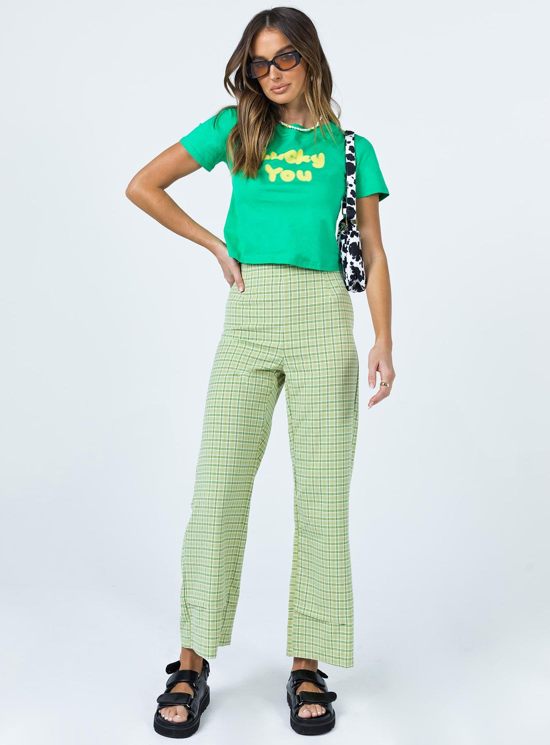 Euros Pants Lime Green