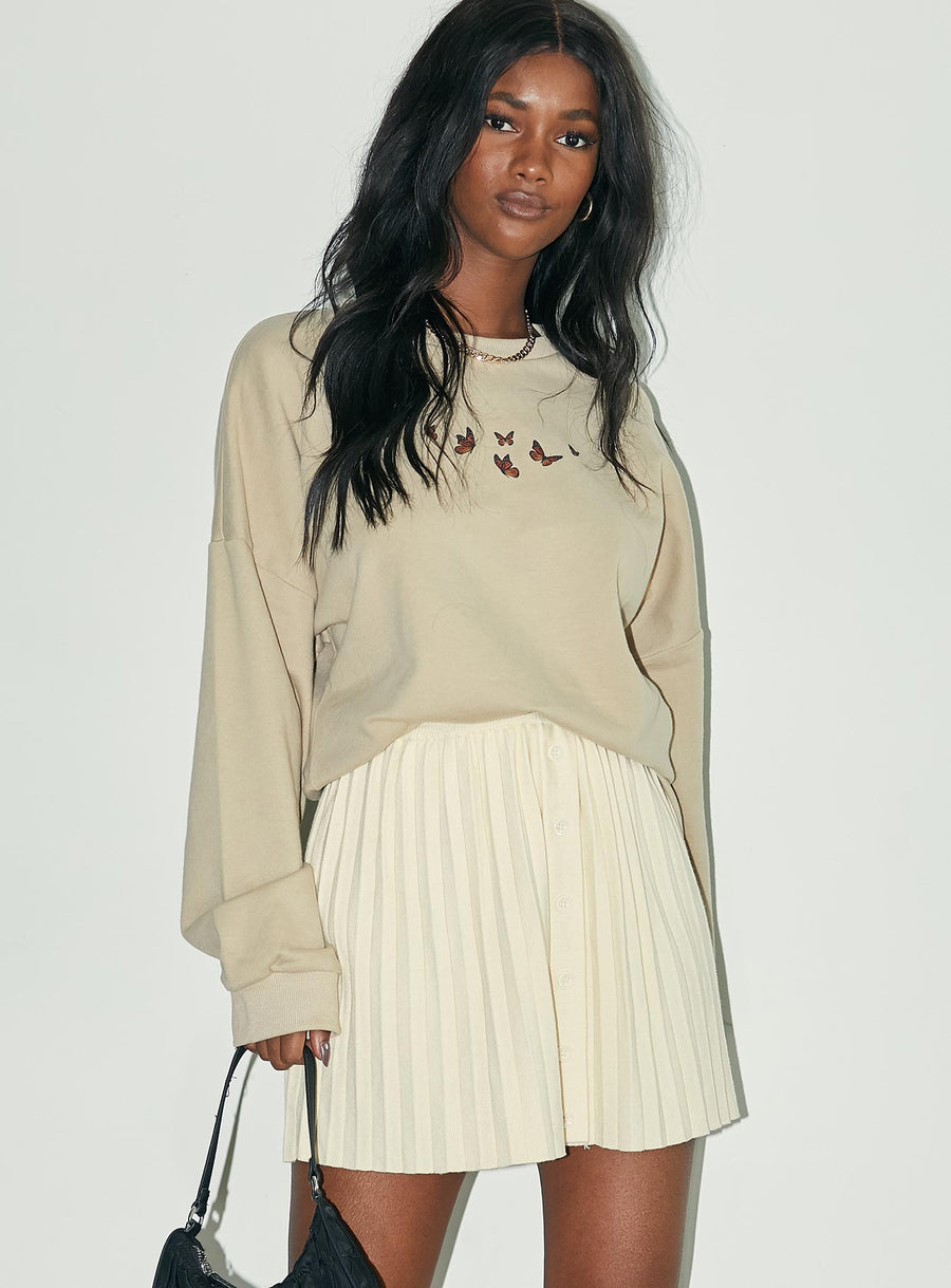 Noelle Mini Skirt Cream