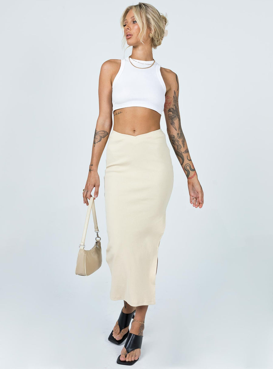 Abigail Midi Skirt Cream