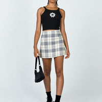 Selby Mini Skirt Yellow Plaid