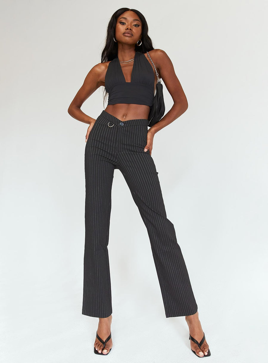 Billie D Ring Pants Black
