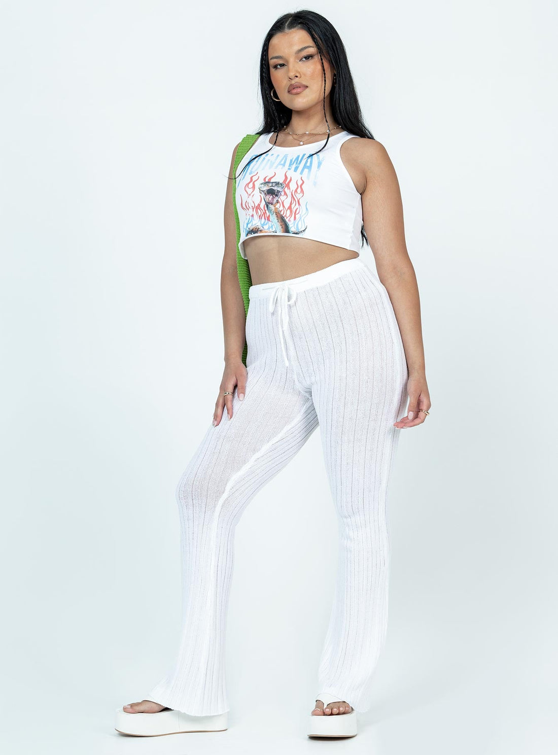Santorini Knit Pant Ivory