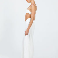 Mathea Plisse Pants Ivory