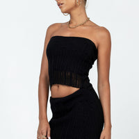 Macaulay Knit Mini Skirt Black