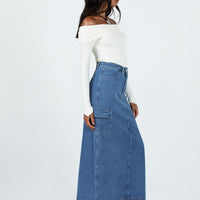 Harben Denim Maxi Skirt