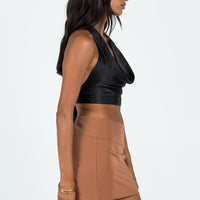 Minnie Micro Skirt Rust